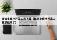 微信小程序开发工具下载（微信小程序开发工具下载不了）