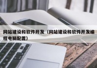 网站建设和软件开发（网站建设和软件开发编程电脑配置）